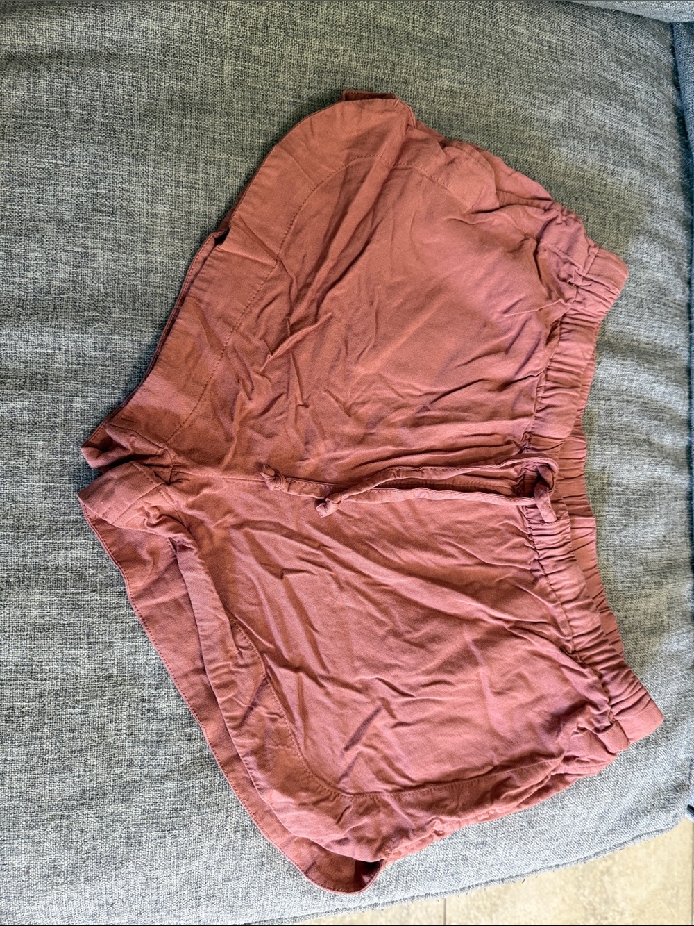 RVCA Women's Rust Pink Elastic Waist Shorts